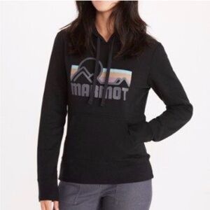 Marmot Women's Coastal Hoodie Sweatshirt, Black/Steel, Size M